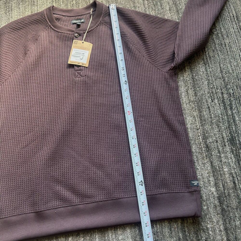 Toad & Co Men's Bitterroot Long Sleeve Henley L NWT - Picture 5 of 9
